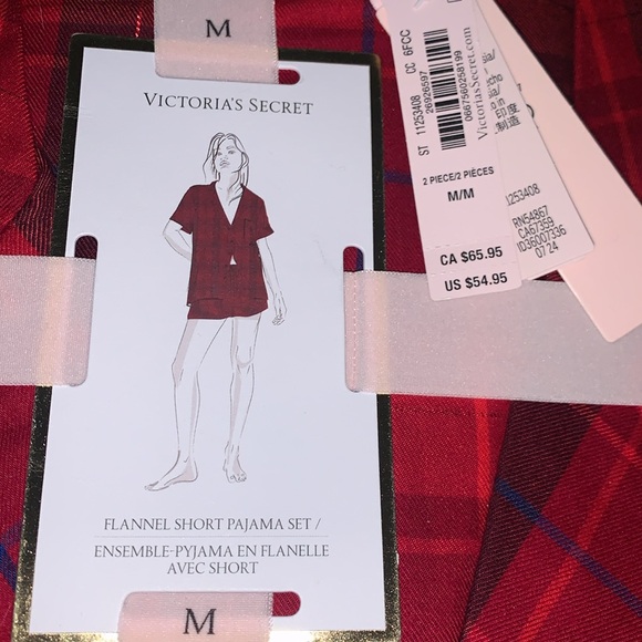 Victoria's Secret Red Plaid Pajama Set - Picture 2 of 4